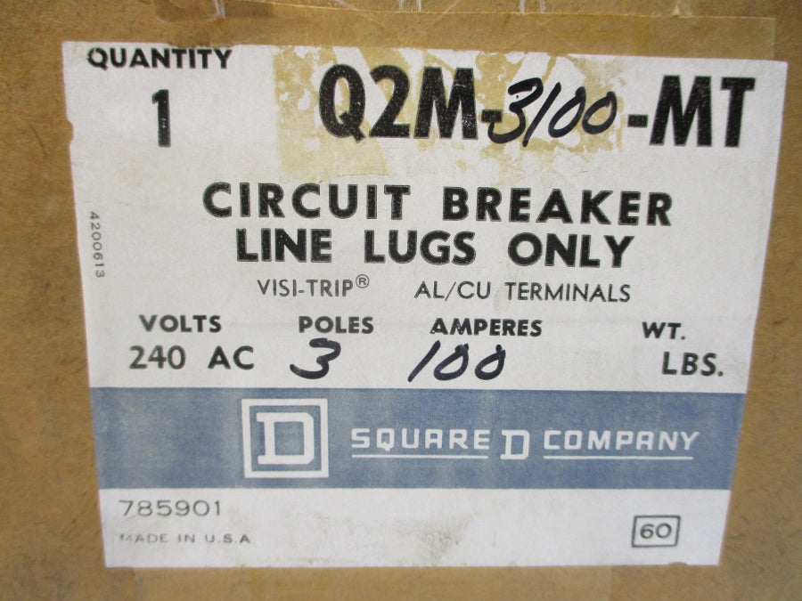 SQUARE D Q2M-3100-MT 240VAC 100A NSMP