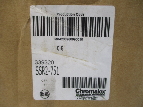 CHROMALOX SSR2-751 600V 75A NSMP