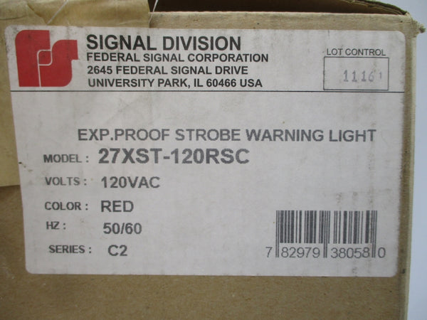 INDUSTRIAL SPARE PART 27XST-120RSC SER. C2 120VAC 1.14A NSMP