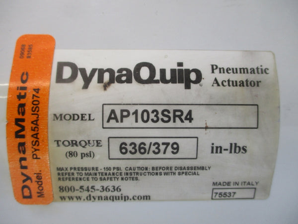 DYNAQUIP AP103SR4 150PSI NSNP