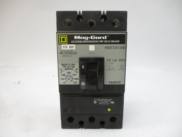 SQUARE D KAL3625031M SER. 2 600VAC 250A NSMP