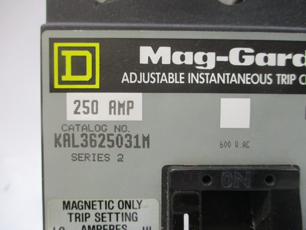 SQUARE D KAL3625031M SER. 2 600VAC 250A NSMP