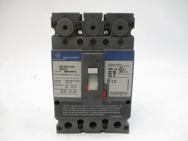 GENERAL ELECTRIC SEDA36AN0100 600VAC 100A NSMP