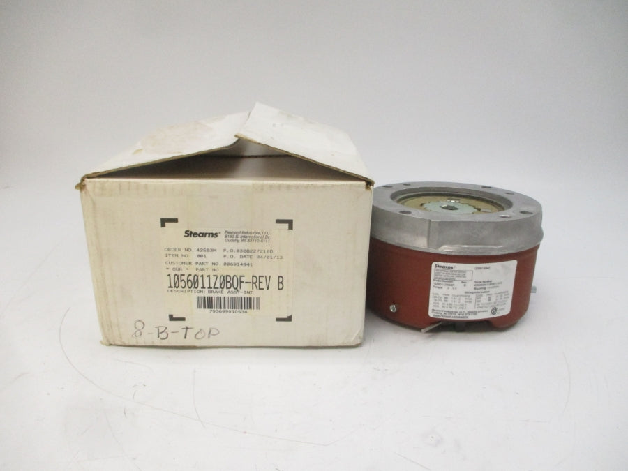 STEARNS 1056011Z0BQF 208-230/460V 1.8/.2A REV. B NSMP