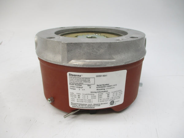 STEARNS 1056011Z0BQF 208-230/460V 1.8/.2A REV. B NSMP