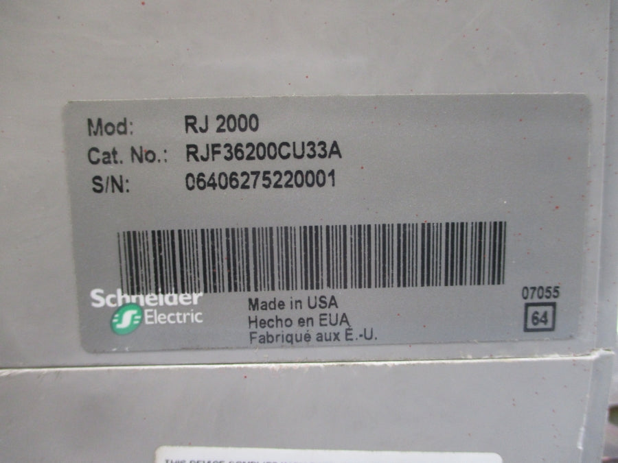 SQUARE D RJF36200CU33A SER. 1 600V 2000A NSNP