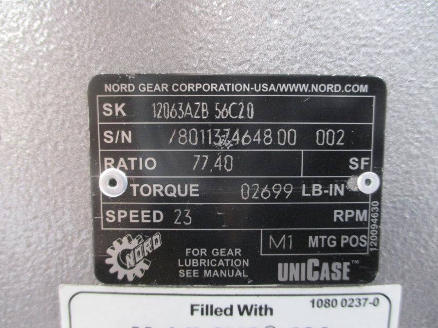 NORD GEAR SK12063AZB56C20 NSNP