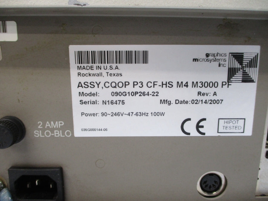 GRAPHICS MICROSYSTEMS 090G10P264-22 90-264V REV. A UNMP