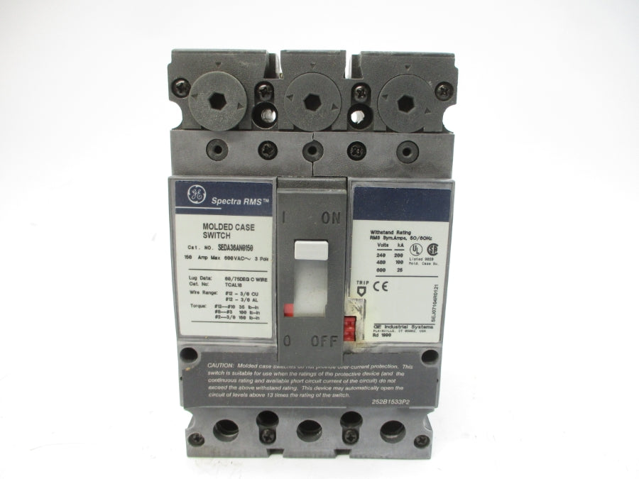 GENERAL ELECTRIC SEDA36AN0150 600VAC 150A NSMP
