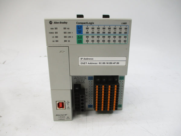 ALLEN BRADLEY 1769-L16ER-BB1B SER. B F/W 1.005 24V 2.3A REMAN