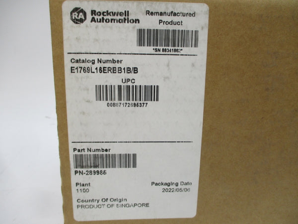 ALLEN BRADLEY 1769-L16ER-BB1B SER. B F/W 1.005 24V 2.3A REMAN