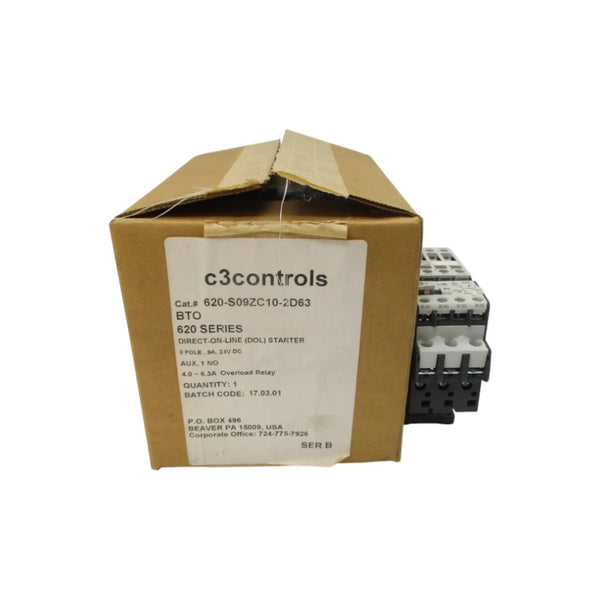 C3 CONTROLS 620-S09ZC10-2D63 SER. B 24VDC 4.0-6.3A NSMP