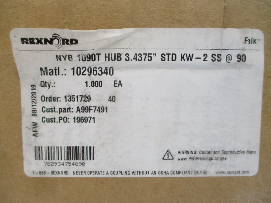 REXNORD 10296340 3.4375" NSMP