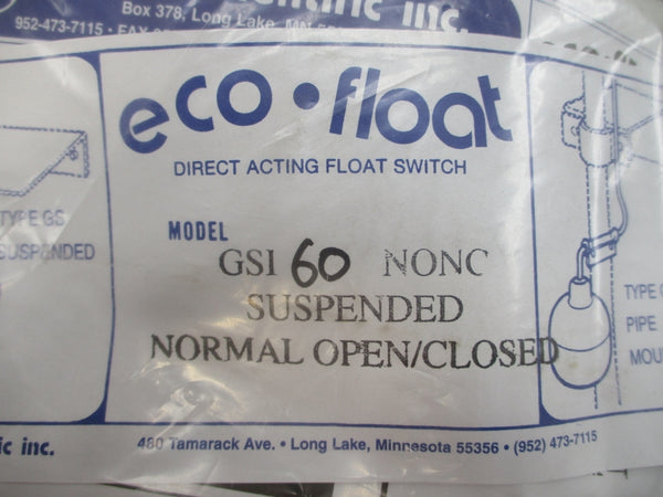 ECO-FLOAT GSI60NONC 120V 5A NSMP