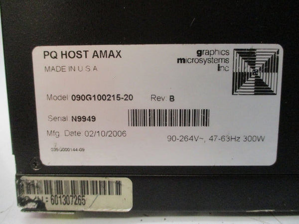 GRAPHICS MICROSYSTEMS 090G100215-20 90-264V REV. B UNMP