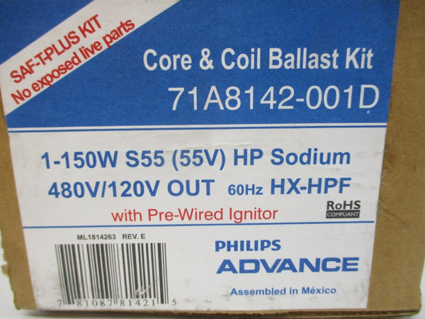 PHILIPS ADVANCE 71A8142-001D 480V 0.78A NSMP