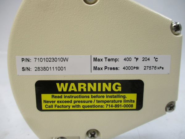 KING INSTRUMENT 7101023010W 4000PSI NSMP