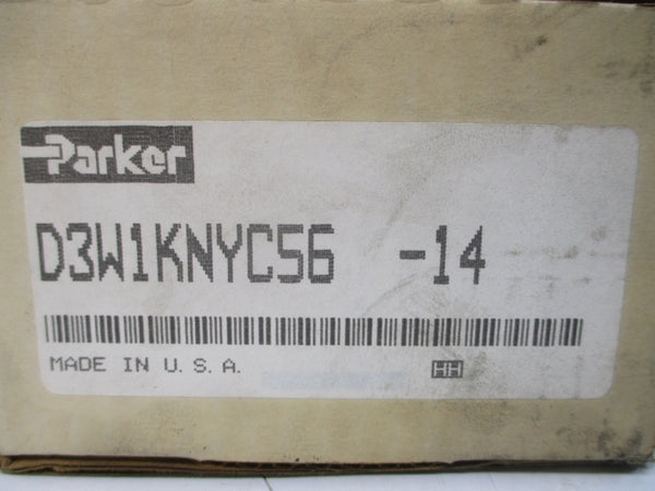 PARKER D3W1KNYC56-14 110/120V .72-.75A 5000PSI NSMP