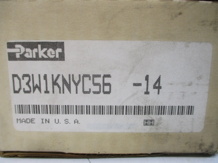 PARKER D3W1KNYC56-14 110/120V .72-.75A 5000PSI NSMP