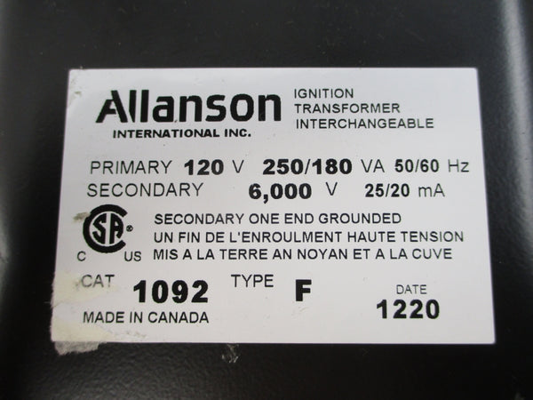 ALLANSON 1092 TYPE F 120V NSNP