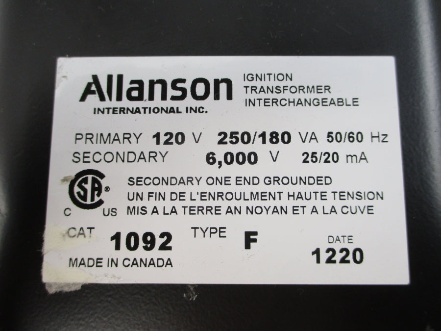 ALLANSON 1092 TYPE F 120V NSNP