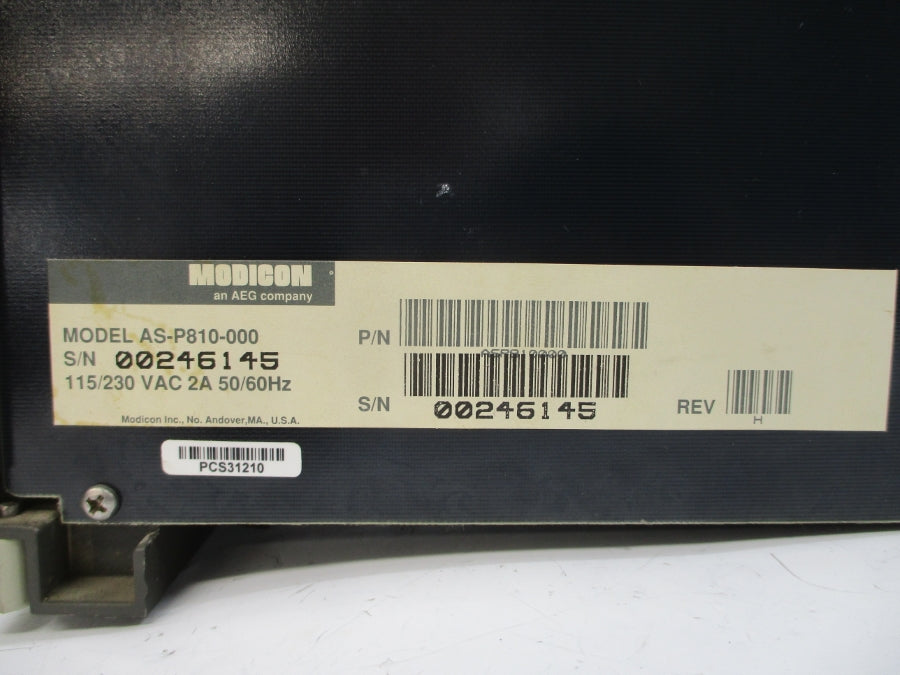 MODICON AS-P810-000 115/230VAC 2A REV. H UNMP