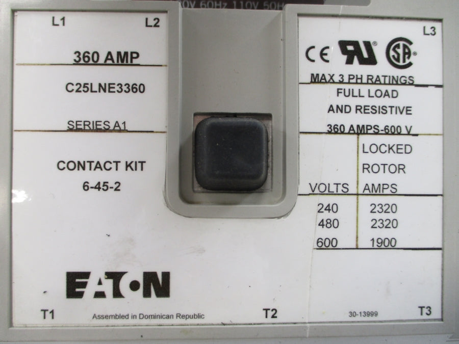 EATON C25LNE3360 SER. A1 110/120V 360A UNMP