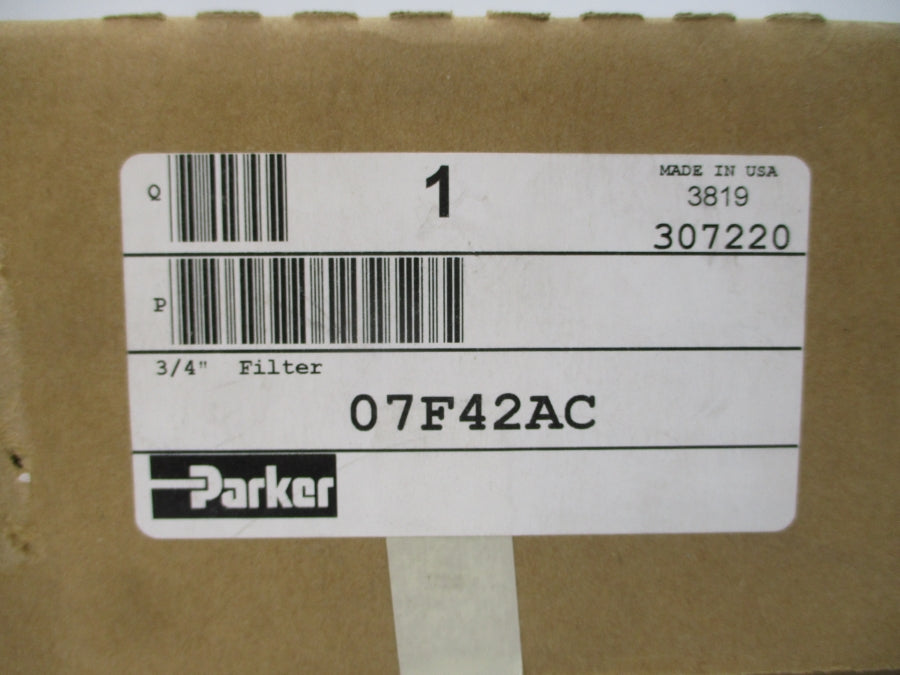 PARKER 07F42AC 150PSI 3/4" NSMP