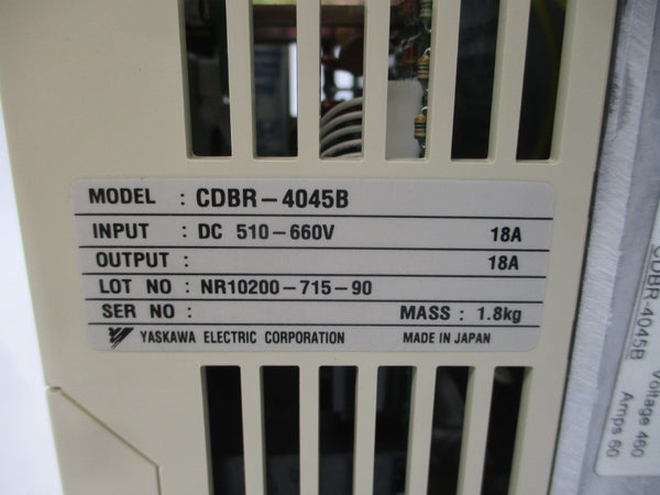 YASKAWA CDBR-4045B 510-660VDC 18A NSMP