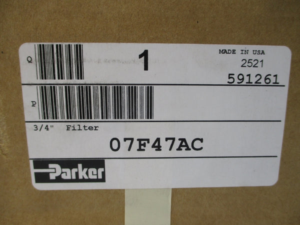 PARKER 07F47AC 250PSI 3/4" NSMP