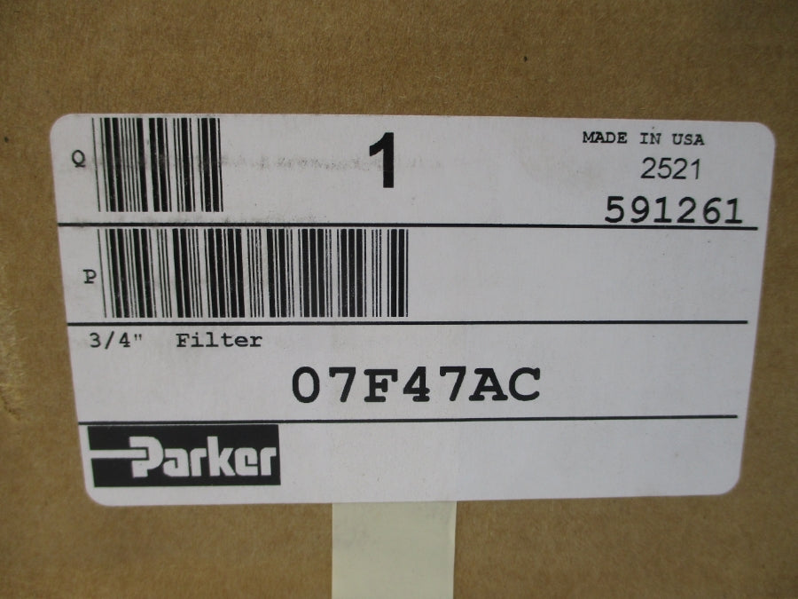 PARKER 07F47AC 250PSI 3/4" NSMP