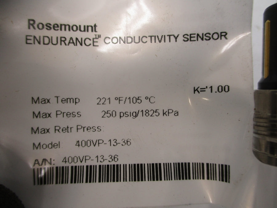 ROSEMOUNT 400VP-13-36 250PSI NSMP