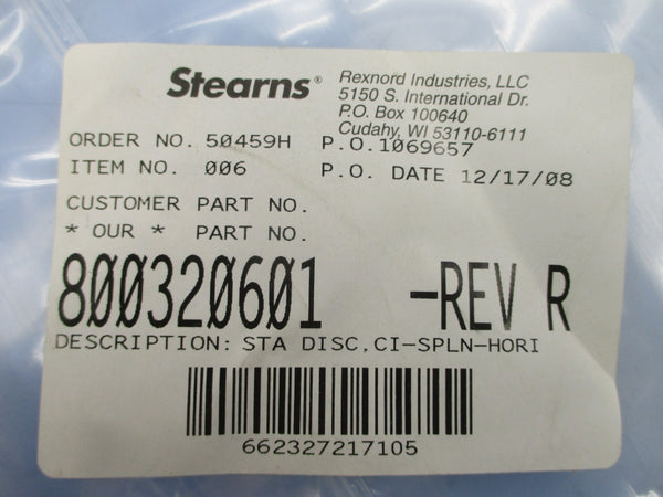 STEARNS 800320601 REV. R NSMP