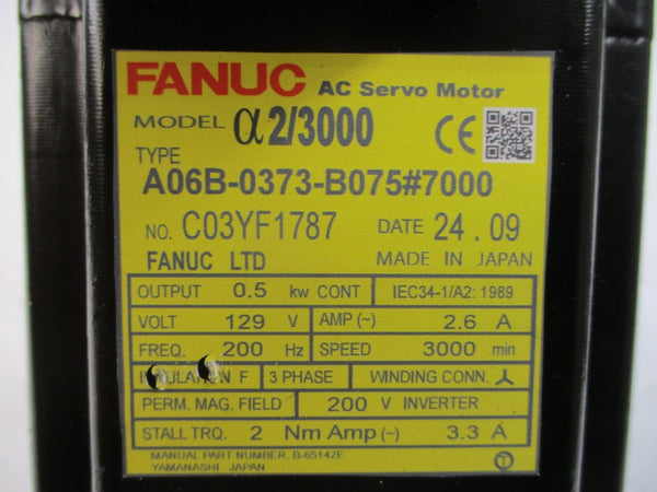 FANUC A06B-0373-B075#7000 129VAC 2.6A NSNP