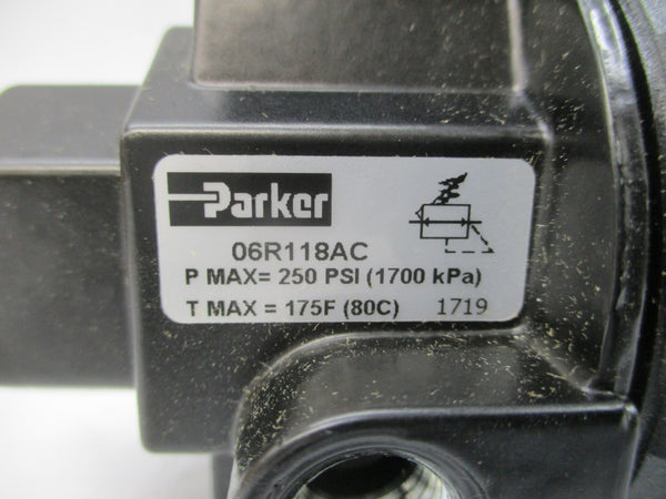 PARKER 06R118AC 250PSI 1/4" NSMP