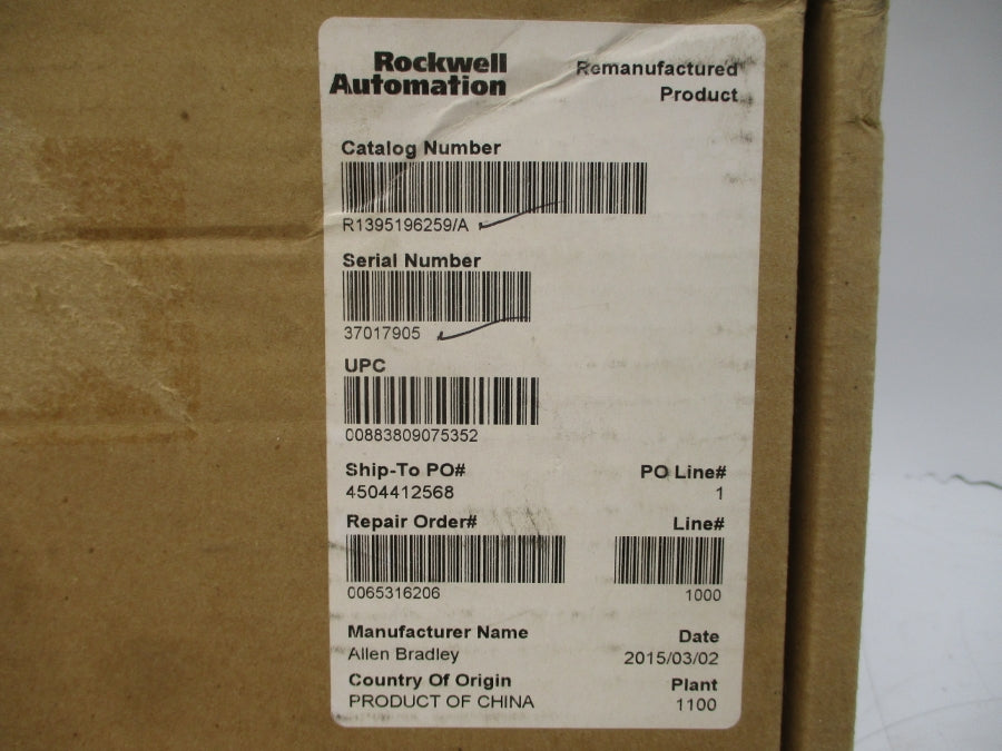 ALLEN BRADLEY 196259 SER. A REMAN