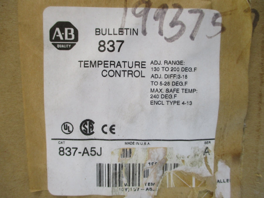 ALLEN BRADLEY 837-A5J SER. A (BR/WH) NSFS