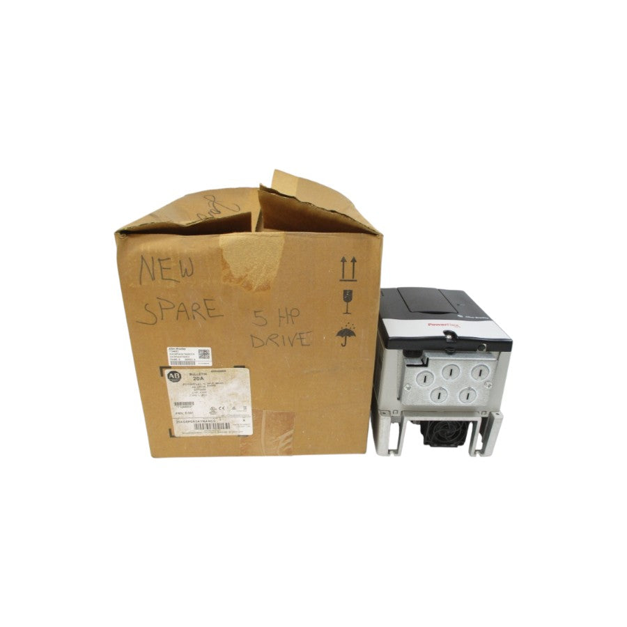 ALLEN BRADLEY 20AD8P0A0AYNANC0 SER. A F/W 5.001 480VAC 9.8A NSMP