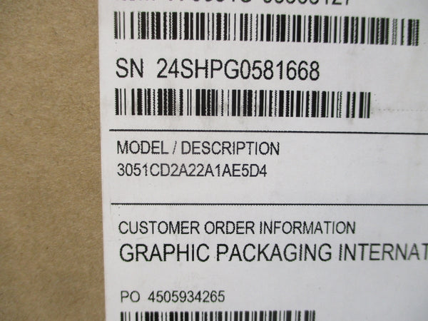 EMERSON 3051CD2A22A1AE5D4 NSFS