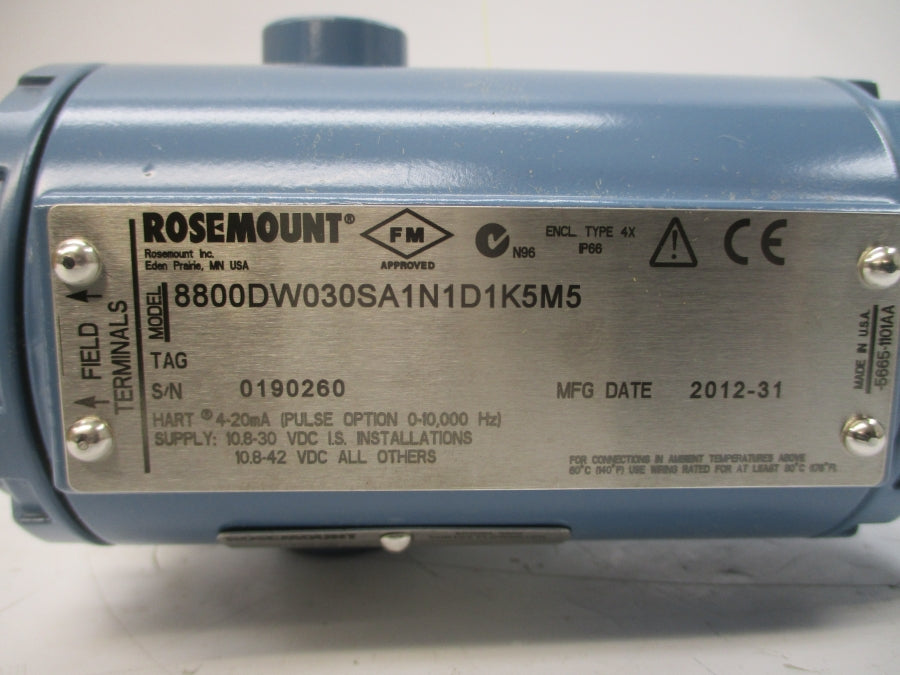ROSEMOUNT 8800DW030SA1N1D1K5M5 10.8-30VDC 1500PSI NSMP