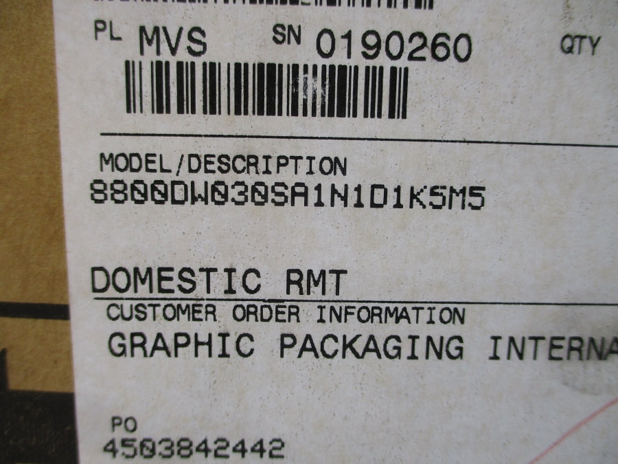 ROSEMOUNT 8800DW030SA1N1D1K5M5 10.8-30VDC 1500PSI NSMP