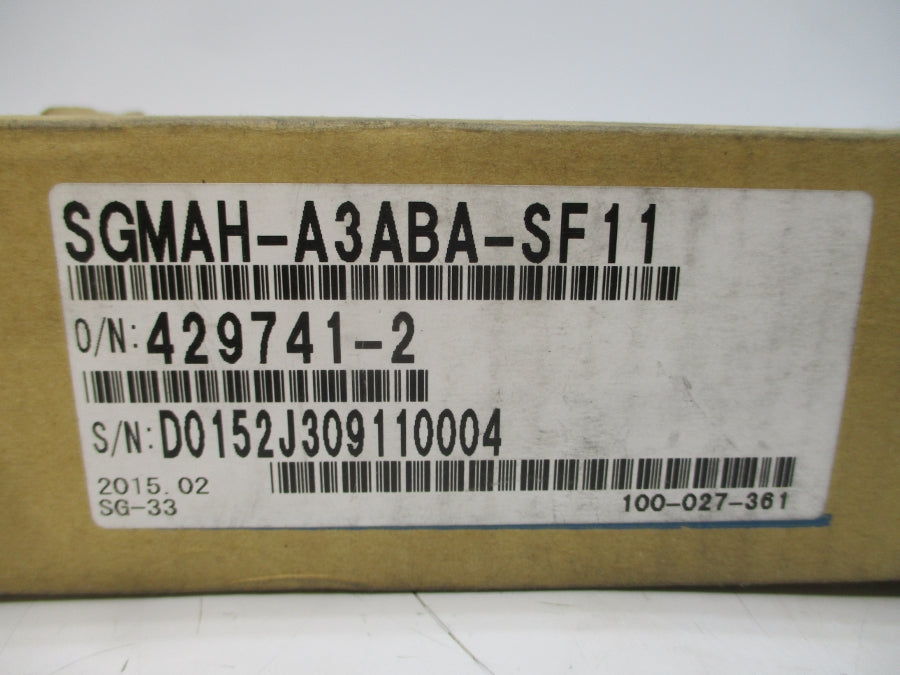 YASKAWA SGMAH-A3ABA-SF11 200VAC 0.44A NSMP