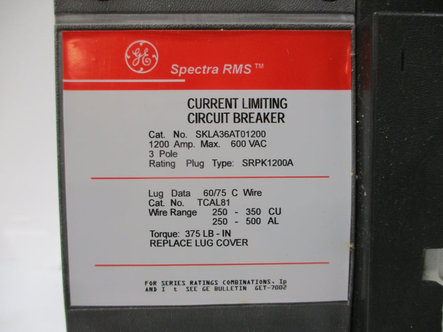 GENERAL ELECTRIC SKLA36AT01200 600VAC 1200A NSMP