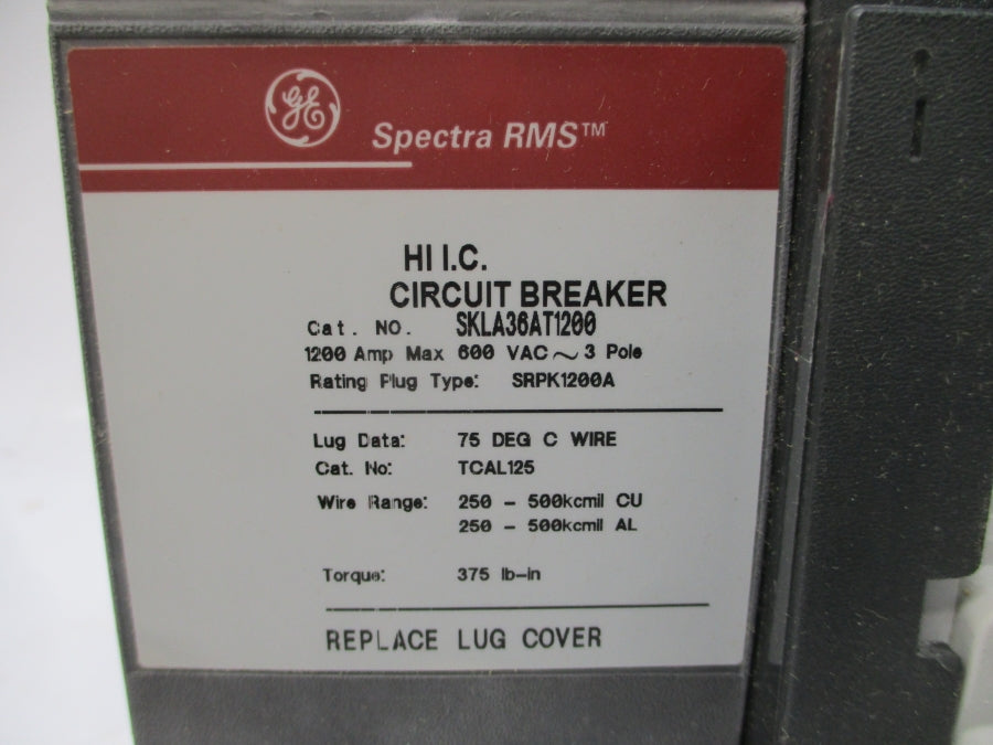 GENERAL ELECTRIC SKLA36AT1200 600VAC 1200A NSMP