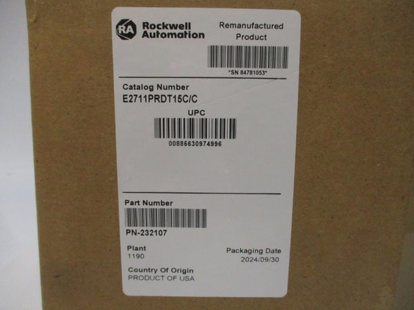 ALLEN BRADLEY 2711P-RDT15C SER. C REMAN