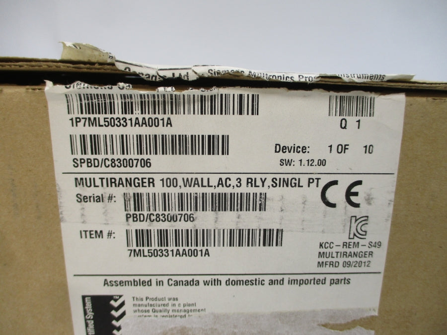 SIEMENS 7ML5033-1AA00-1A 100-230V 5A NSMP