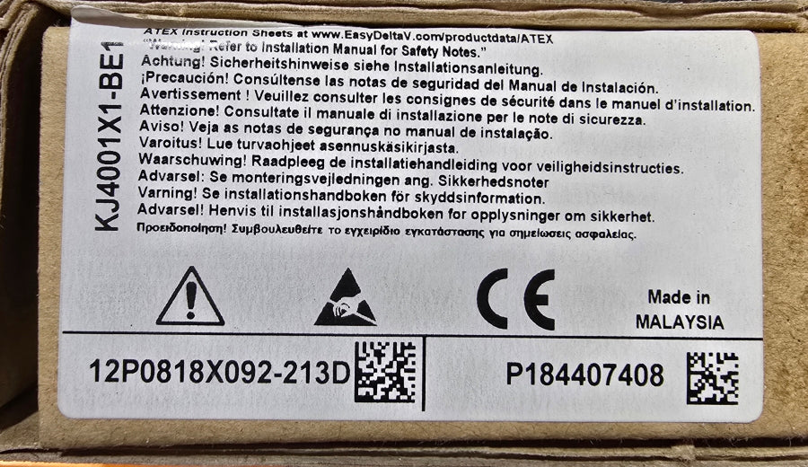 FISHER-ROSEMOUNT SYSTEMS 12P0818X092-213D KJ4001X1-BE1 REV. N NSMP