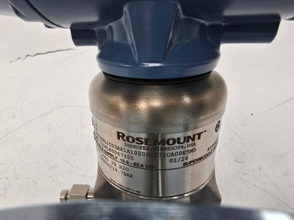 ROSEMOUNT 3051SAL1CD3AA1A1020DFF71CA00E5M5 10.5-42.4VDC 285PSI NSMP