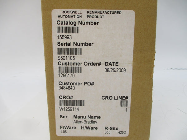 ALLEN BRADLEY 155993 F/W 1.06 REMAN