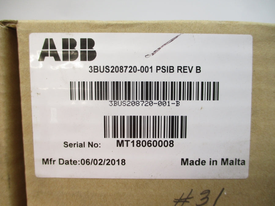 ABB 3BUS208720-001 REV. B NSMP